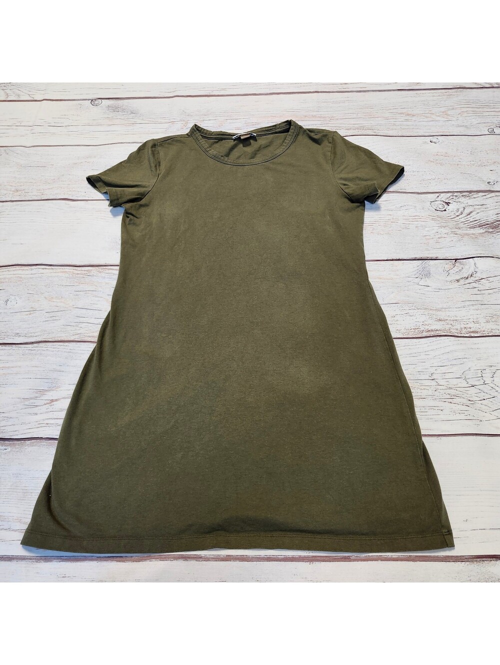 Calvin Klein Green Short Sleeve T-Shirt Dress Size Medium